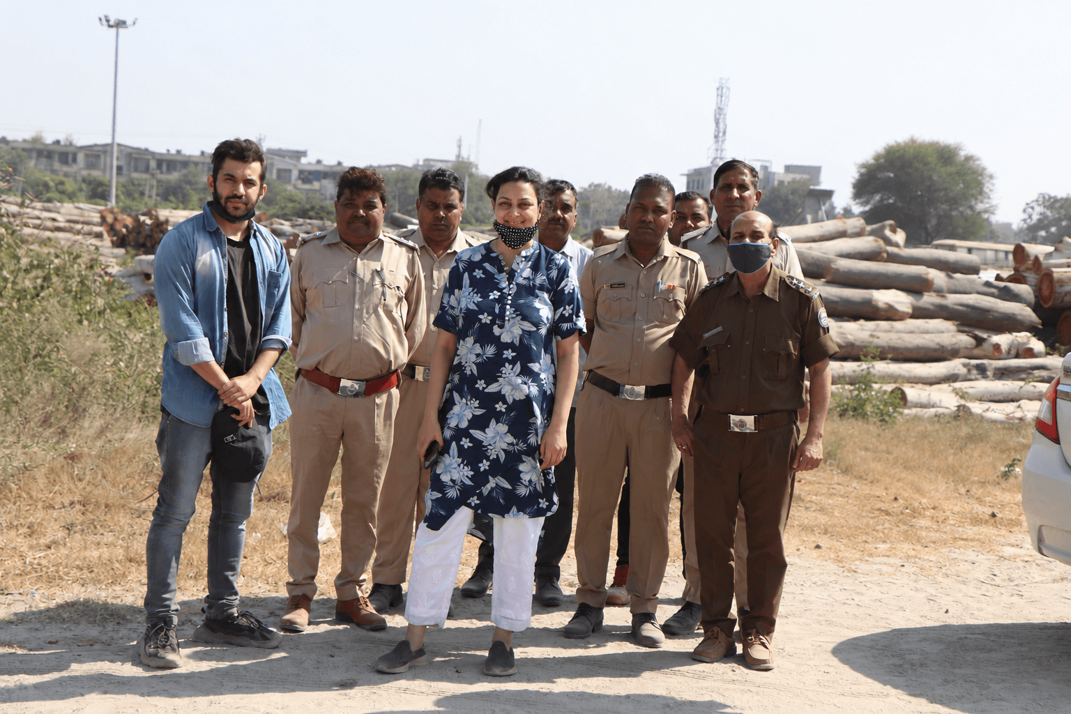Harry with Haryana Forest Department team